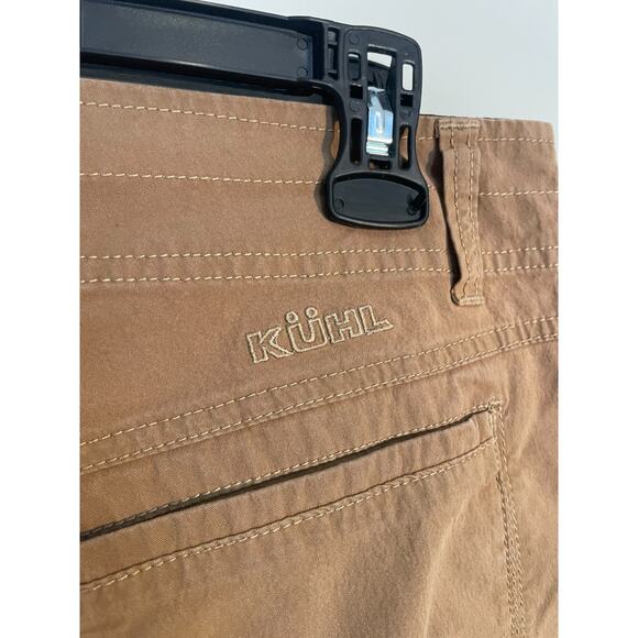 Kuhl Shorts Adult 33 Brown Outdoor Hike Climb Camp Pockets Logo Mens - Picture 6 of 12
